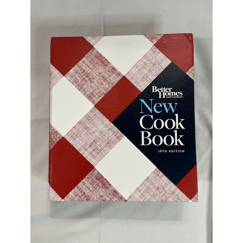 Better Homes and Gardens New Cook Book 16th Edition Red Plaid  2014 Hardcover